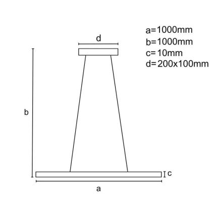 LED Reguliuojamas pakabinamas sietynas LED/40W/230V 3000-6500K chromas + nuotolinio valdymo pultas