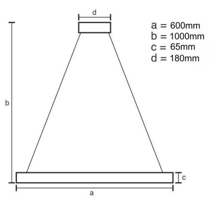 LED šviesos reguliavimas krištolas Sietynas ant stygos LED/40W/230V 3000-6500K chromas + nuotolinio valdymo pultas