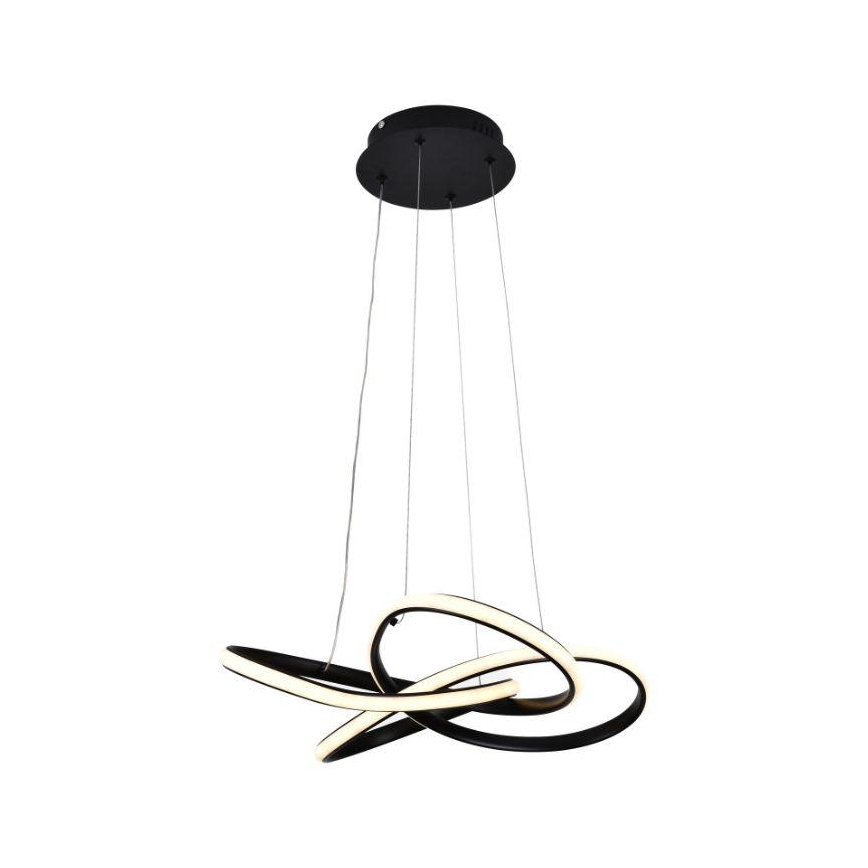LED Reguliuojamas pakabinamas sietynas LED/40W/230V 3000-6500K juoda + nuotolinio valdymo pultas