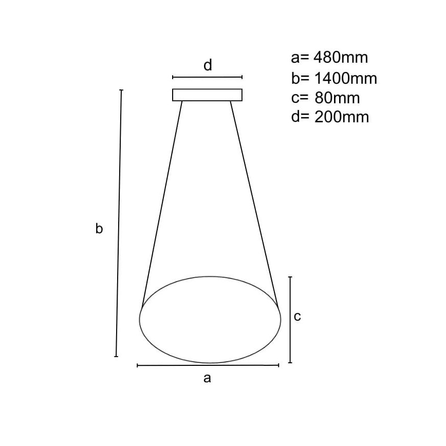 LED Reguliuojamas pakabinamas sietynas LED/40W/230V 3000-6500K juoda + nuotolinio valdymo pultas