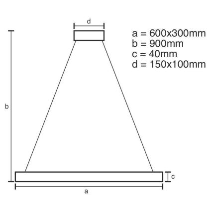 LED Reguliuojamas pakabinamas sietynas LED/40W/230V 3000-6500K + valdymo pultas