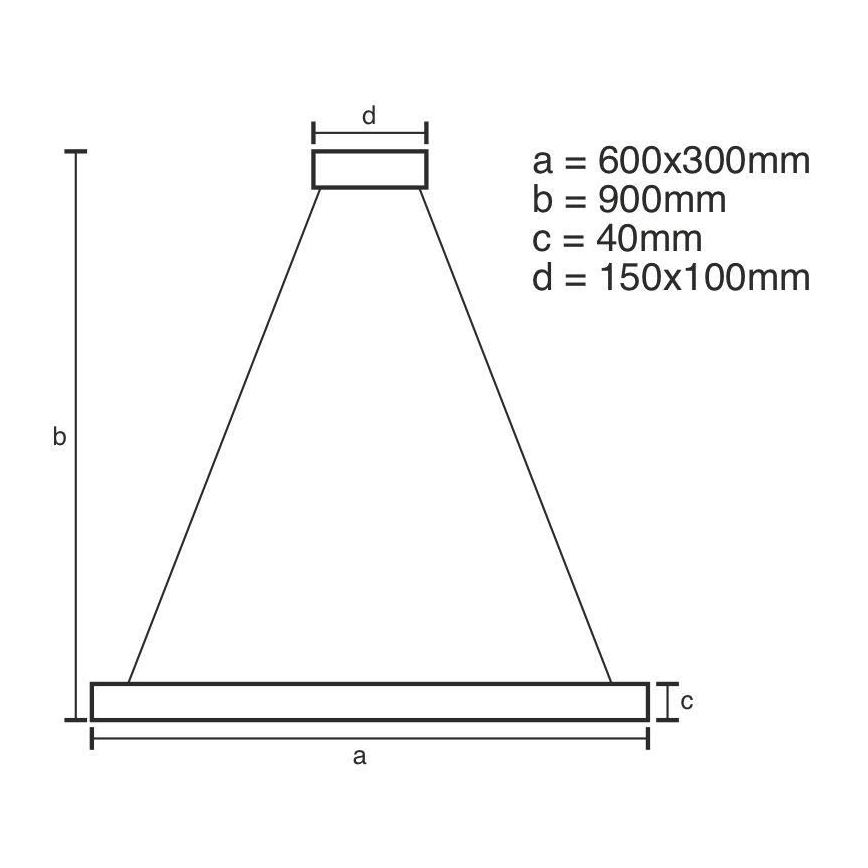 LED Reguliuojamas pakabinamas sietynas LED/40W/230V 3000-6500K + valdymo pultas