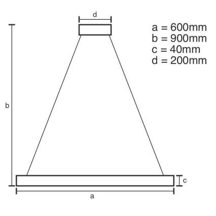 LED Reguliuojamas pakabinamas sietynas LED/42W/230V 3000-6500K diametras 60 cm + nuotolinio valdymo pultas