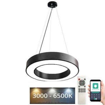 LED Reguliuojamas pakabinamas sietynas LED/45W/230V 3000-6500K juoda + nuotolinio valdymo pultas