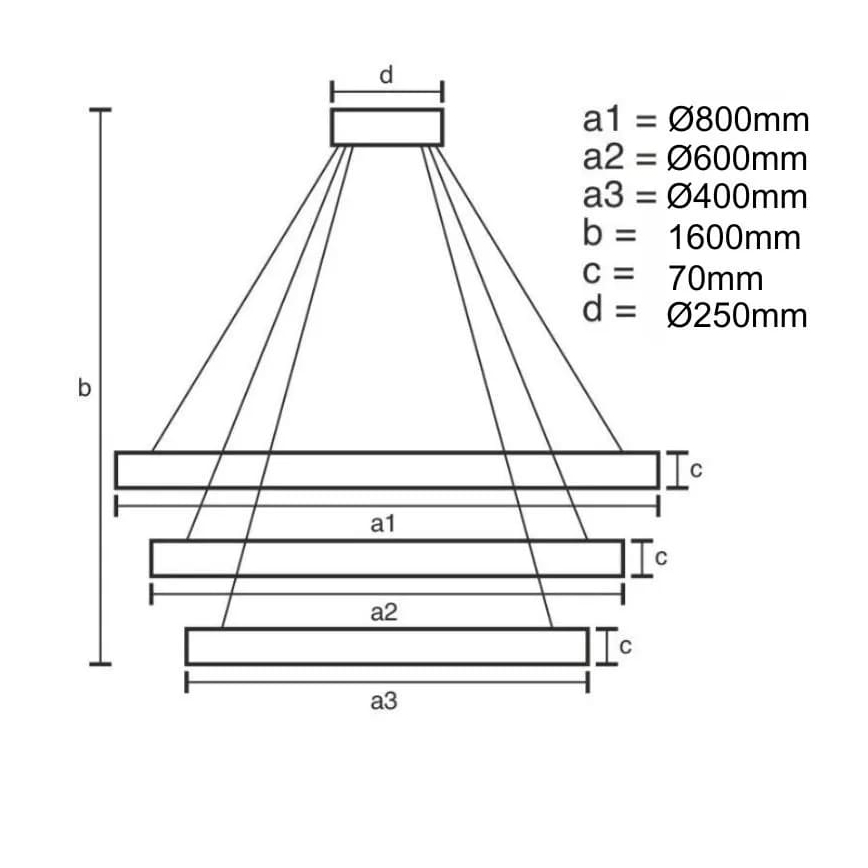 LED Reguliuojamas pakabinamas sietynas LED/45W/230V 3000-6500K + nuotolinio valdymo pultas