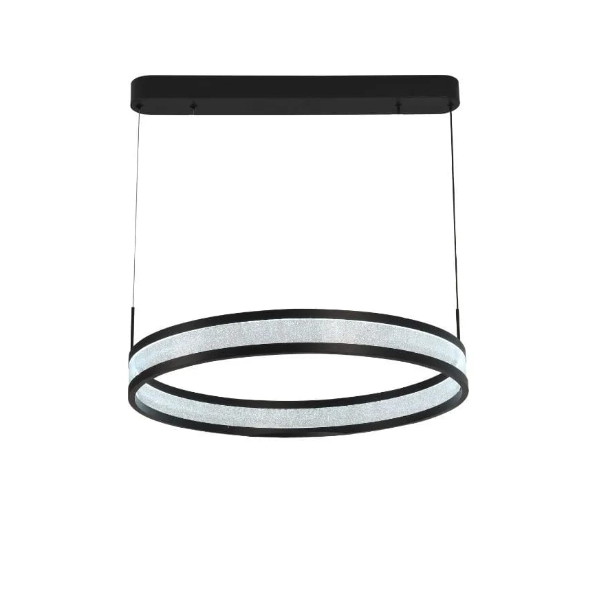 LED Reguliuojamas pakabinamas sietynas LED/45W/230V 3000-6500K juoda + nuotolinio valdymo pultas