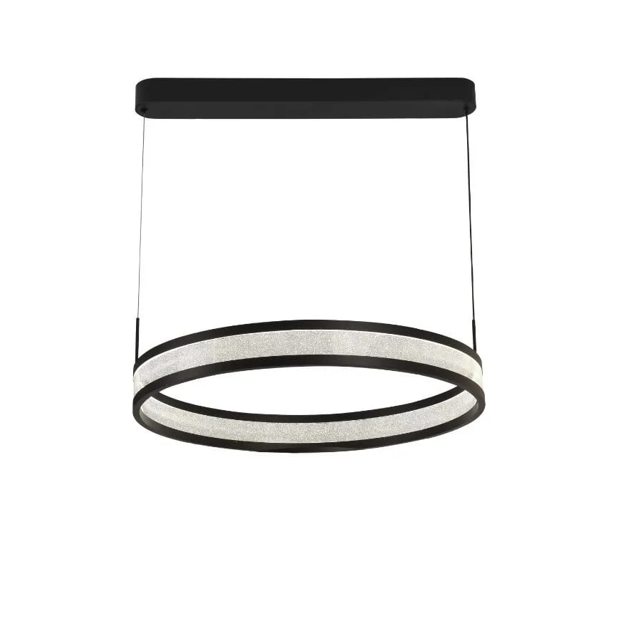 LED Reguliuojamas pakabinamas sietynas LED/45W/230V 3000-6500K juoda + nuotolinio valdymo pultas