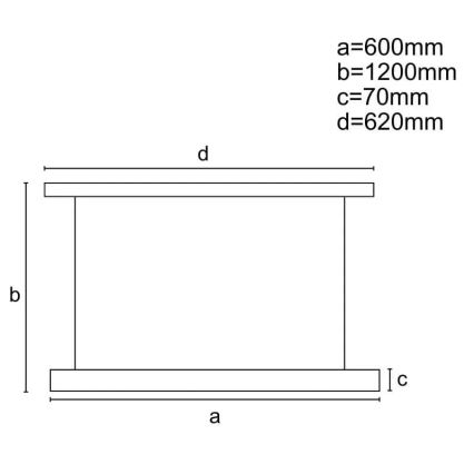 LED Reguliuojamas pakabinamas sietynas LED/45W/230V 3000-6500K juoda + nuotolinio valdymo pultas