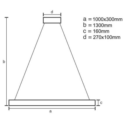 LED Reguliuojamas pakabinamas sietynas LED/50W/230V 3000-6500K auksas + nuotolinio valdymo pultas