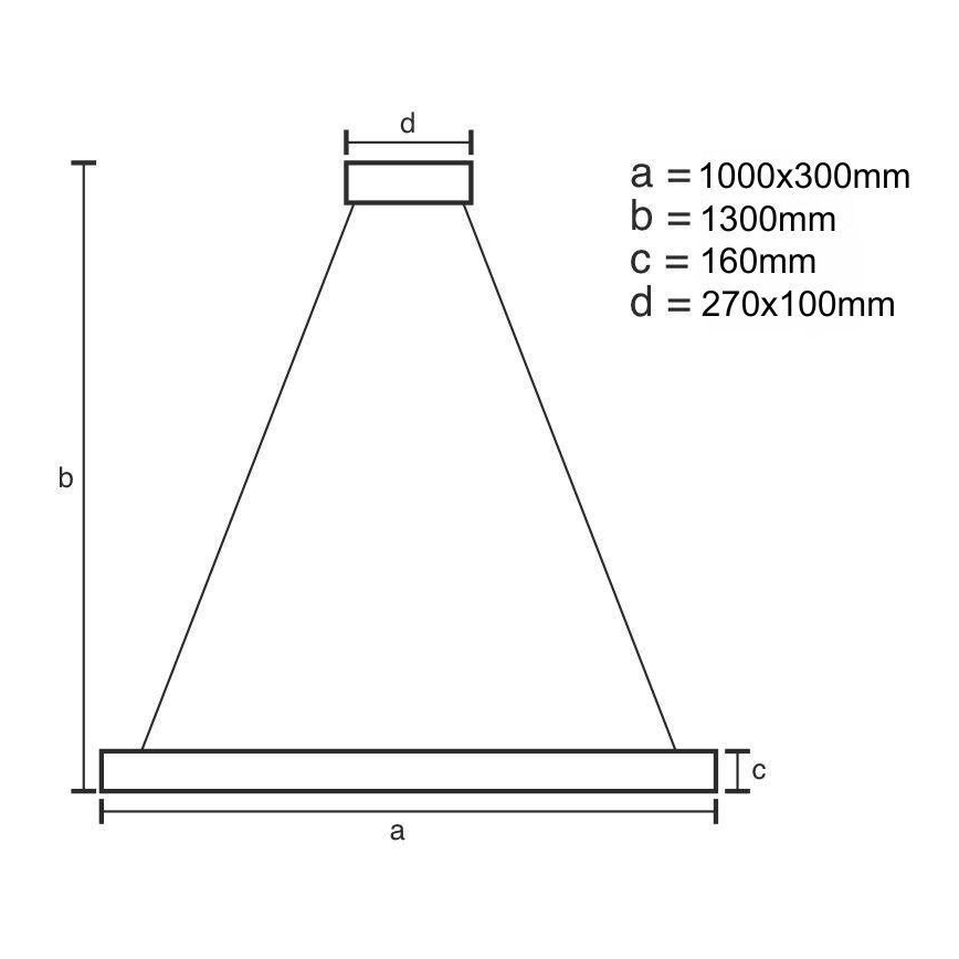 LED Reguliuojamas pakabinamas sietynas LED/50W/230V 3000-6500K auksas + nuotolinio valdymo pultas