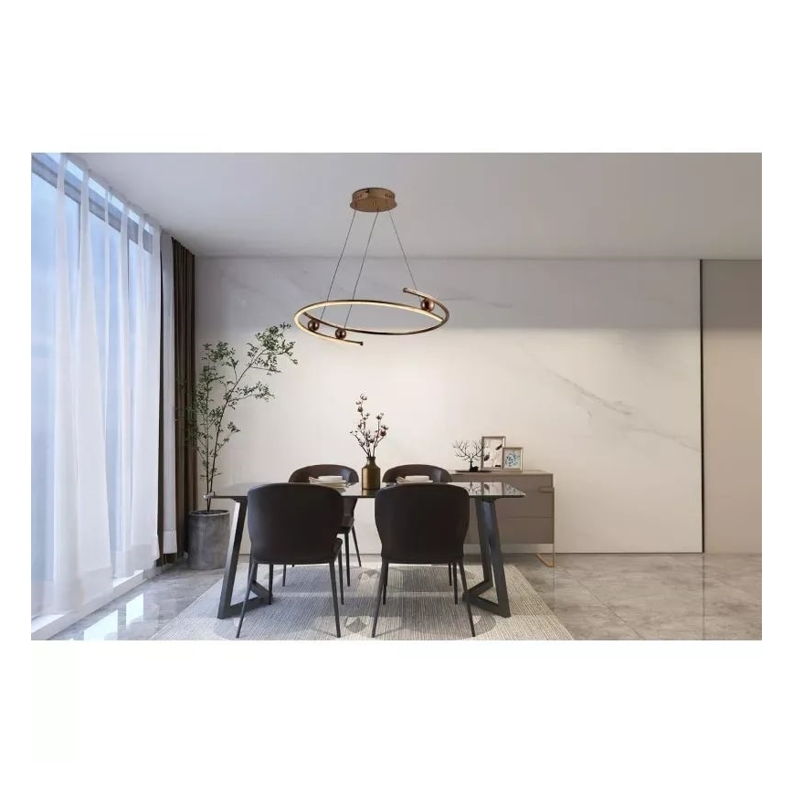LED Reguliuojamas pakabinamas sietynas LED/50W/230V 3000-6500K + nuotolinio valdymo pultas