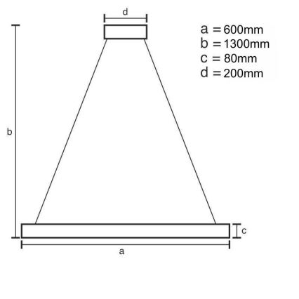 LED Reguliuojamas pakabinamas sietynas LED/50W/230V 3000-6500K + nuotolinio valdymo pultas