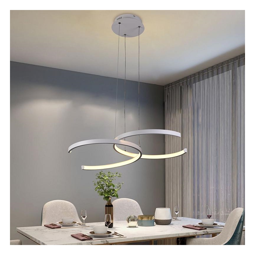 LED Reguliuojamas pakabinamas sietynas LED/50W/230V 3000-6500K + valdymo pultas