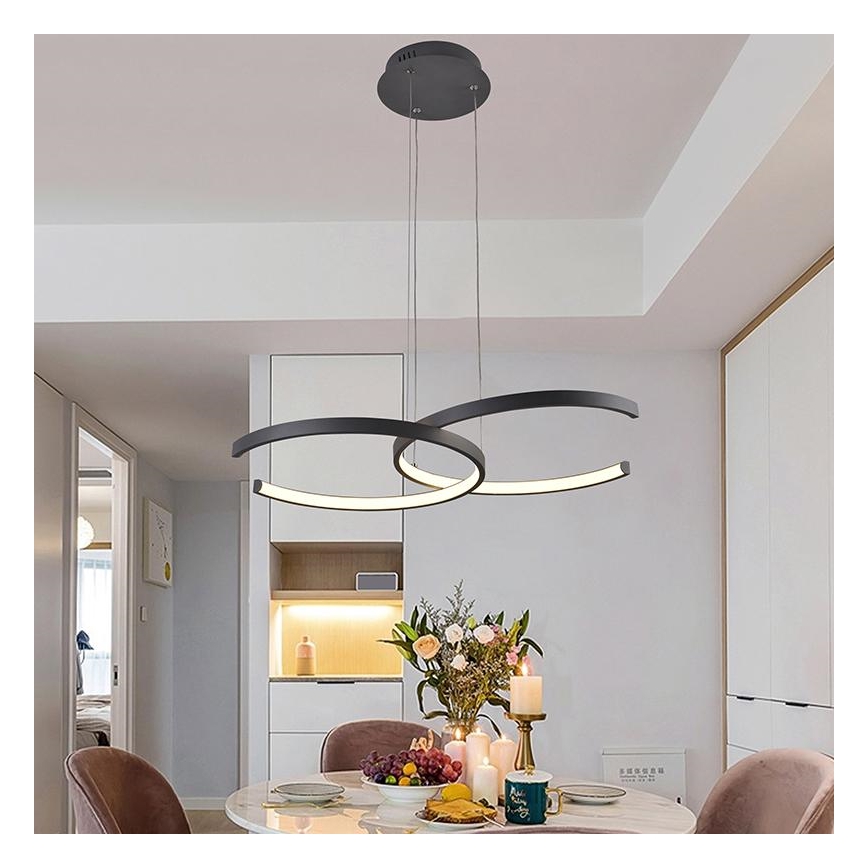 LED Reguliuojamas pakabinamas sietynas LED/50W/230V 3000-6500K + valdymo pultas