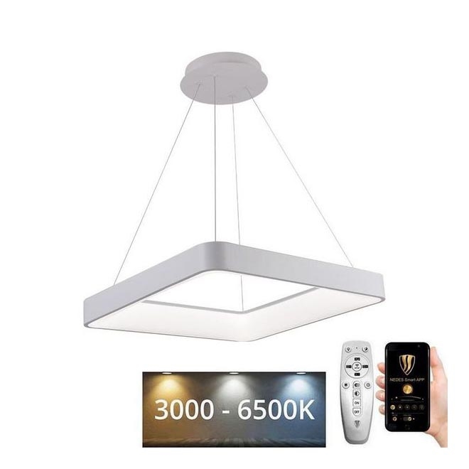 LED Reguliuojamas pakabinamas sietynas LED/55W/230V 3000-6500K balta + nuotolinio valdymo pultas