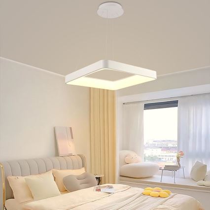 LED Reguliuojamas pakabinamas sietynas LED/55W/230V 3000-6500K balta + nuotolinio valdymo pultas