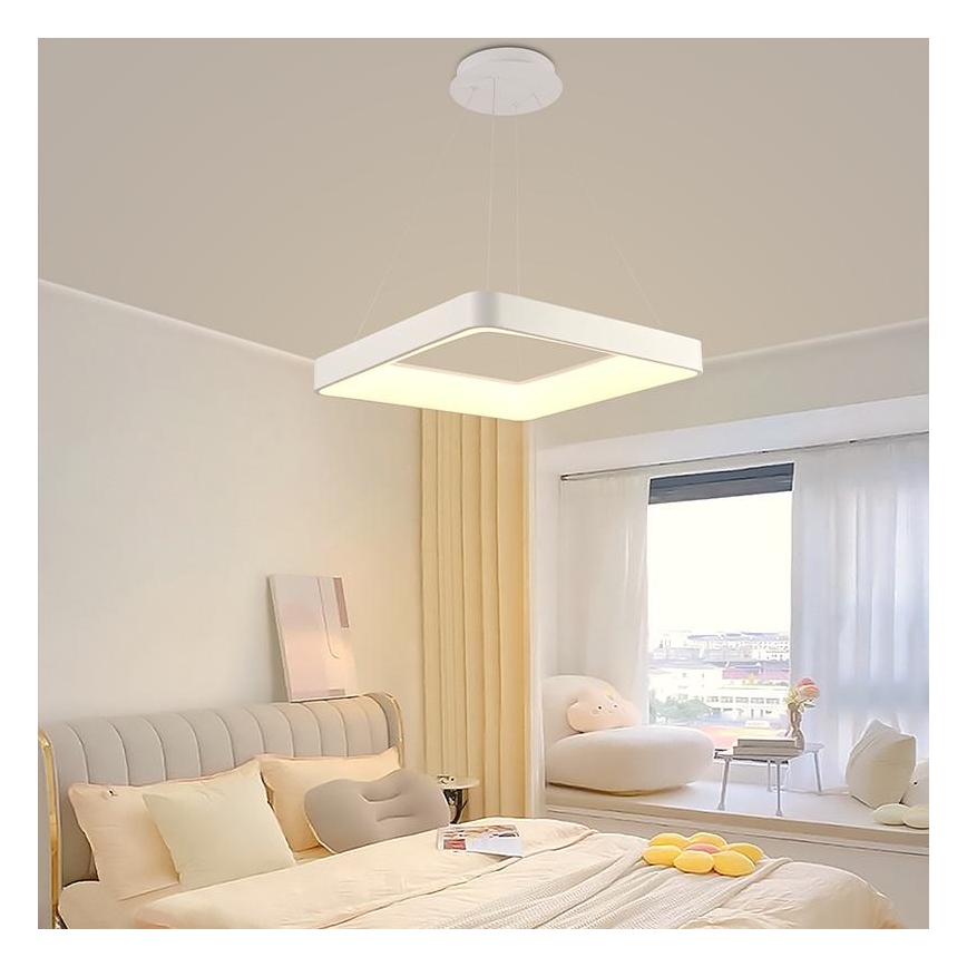 LED Reguliuojamas pakabinamas sietynas LED/55W/230V 3000-6500K balta + nuotolinio valdymo pultas