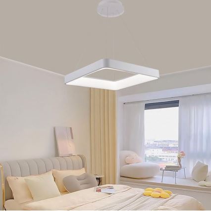 LED Reguliuojamas pakabinamas sietynas LED/55W/230V 3000-6500K balta + nuotolinio valdymo pultas