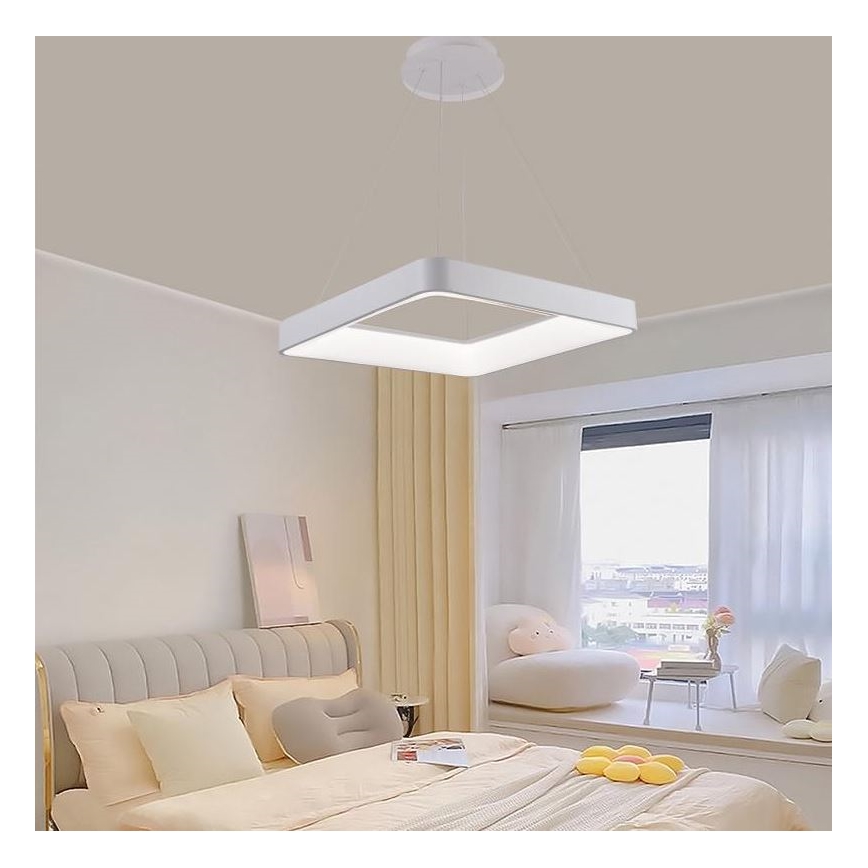 LED Reguliuojamas pakabinamas sietynas LED/55W/230V 3000-6500K balta + nuotolinio valdymo pultas