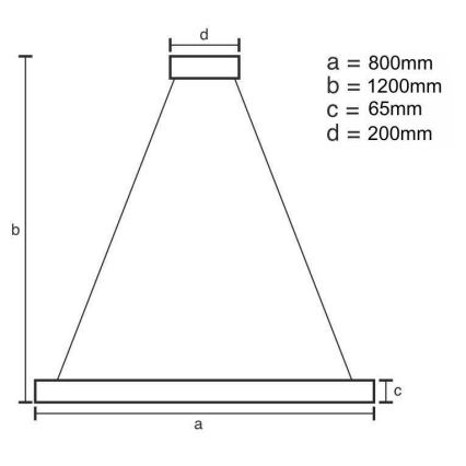 LED šviesos reguliavimas krištolas Sietynas ant stygos LED/55W/230V 3000-6500K chromas + nuotolinio valdymo pultas