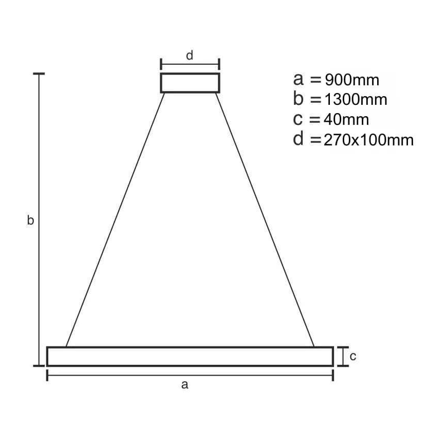 LED Reguliuojamas pakabinamas sietynas LED/55W/230V 3000-6500K + nuotolinio valdymo pultas