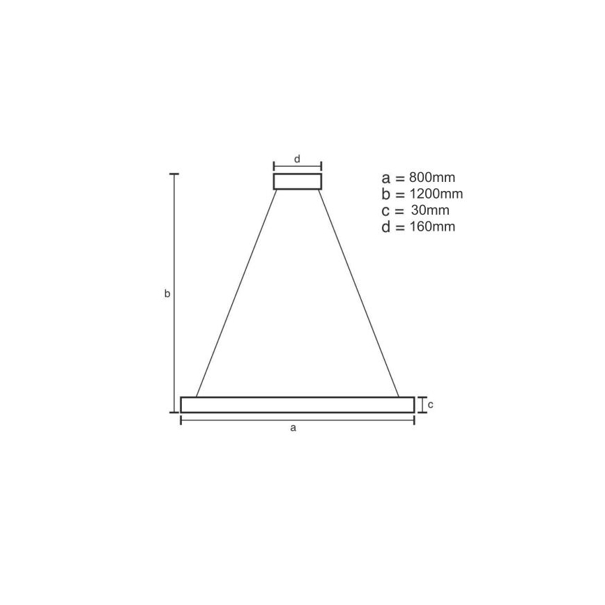 LED Reguliuojamas pakabinamas sietynas LED/55W/230V 3000-6500K + nuotolinio valdymo pultas