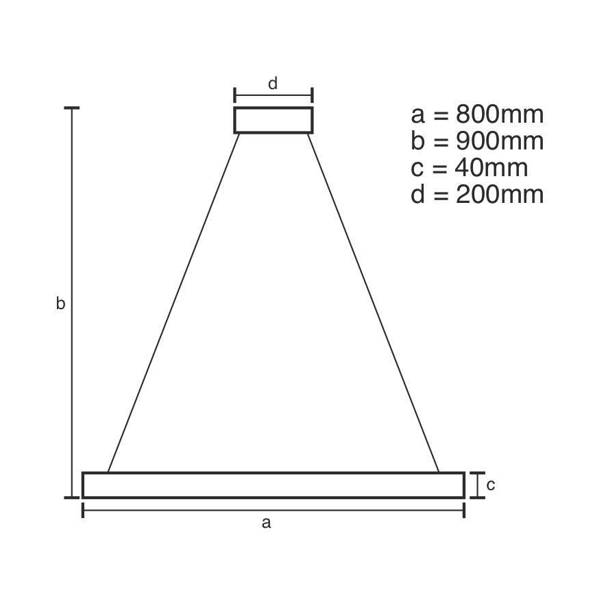LED Reguliuojamas pakabinamas sietynas LED/55W/230V 3000-6500K + valdymo pultas
