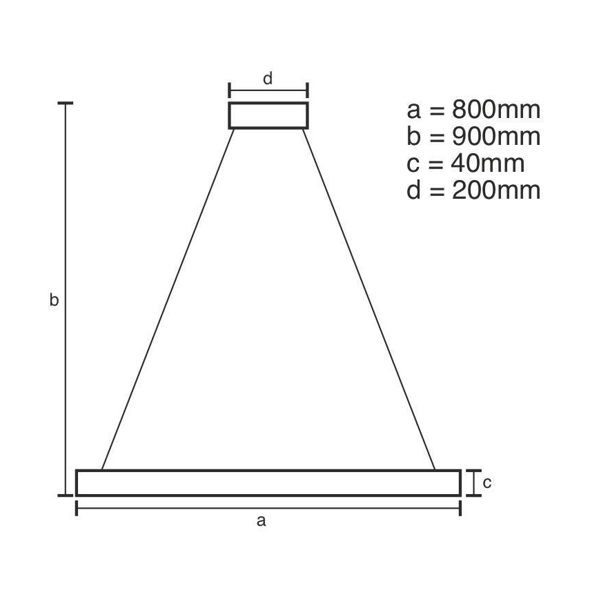 LED Reguliuojamas pakabinamas sietynas LED/55W/230V 3000-6500K + valdymo pultas