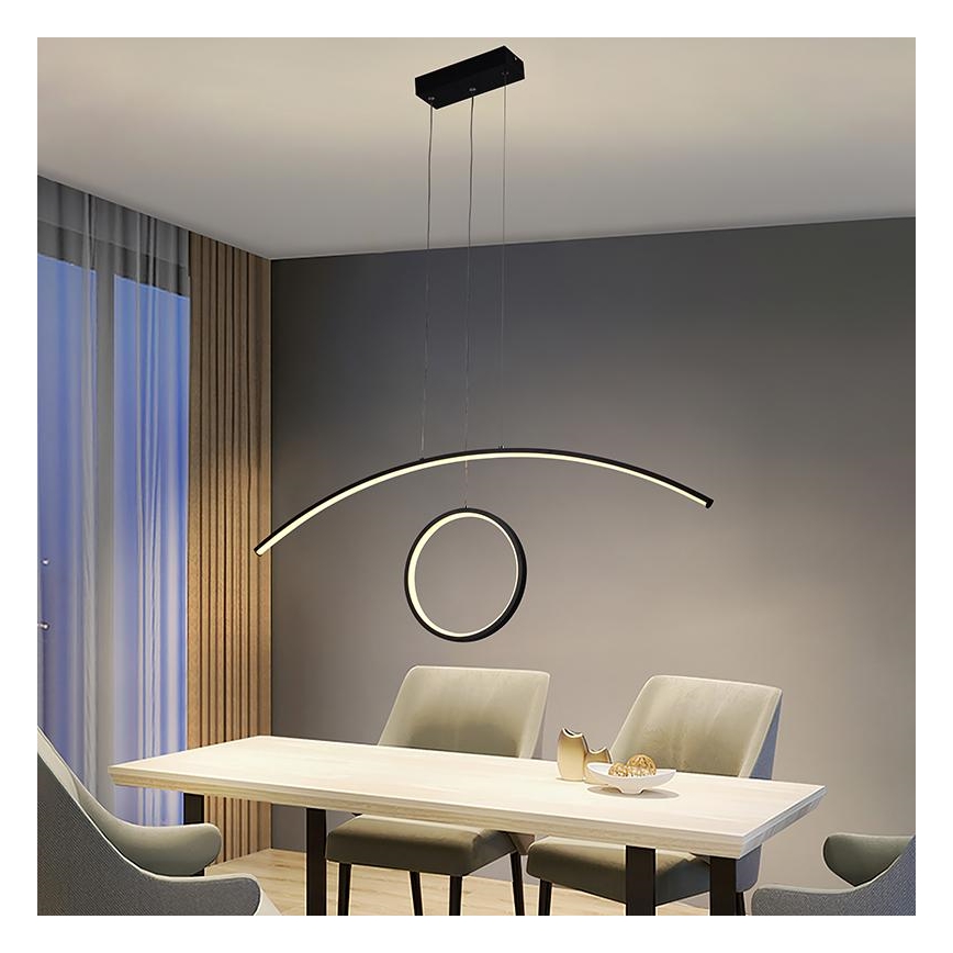 LED Reguliuojamas pakabinamas sietynas LED/55W/230V 3000-6500K + valdymo pultas