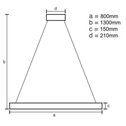 LED šviesos reguliavimas krištolas Sietynas ant stygos LED/60W/230V 3000-6500K auksas + nuotolinio valdymo pultas