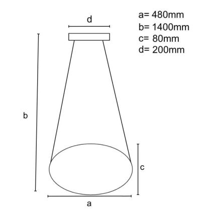 LED Reguliuojamas pakabinamas sietynas LED/65W/230V 3000-6500K chromas + nuotolinio valdymo pultas