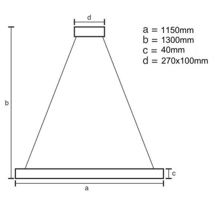 LED Reguliuojamas pakabinamas sietynas LED/65W/230V 3000-6500K + nuotolinio valdymo pultas