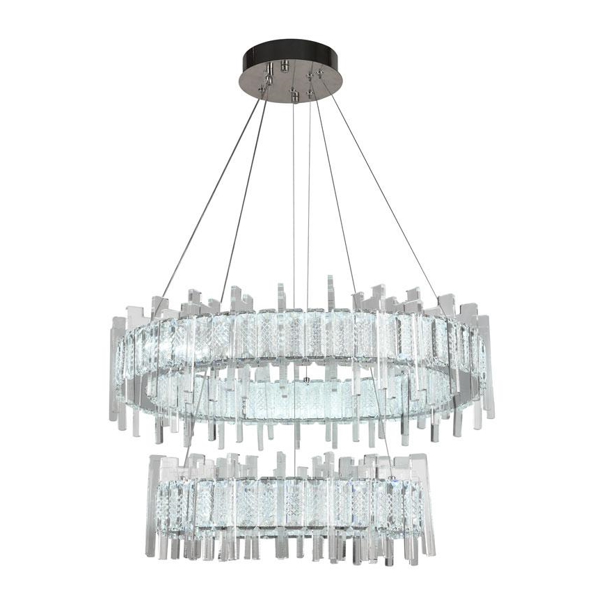LED šviesos reguliavimas krištolas Sietynas ant stygos LED/65W/230V 3000-6500K + nuotolinio valdymo pultas