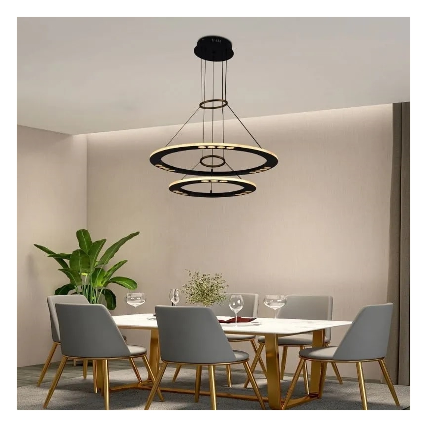 LED Reguliuojamas pakabinamas sietynas LED/65W/230V 3000-6500K + nuotolinio valdymo pultas