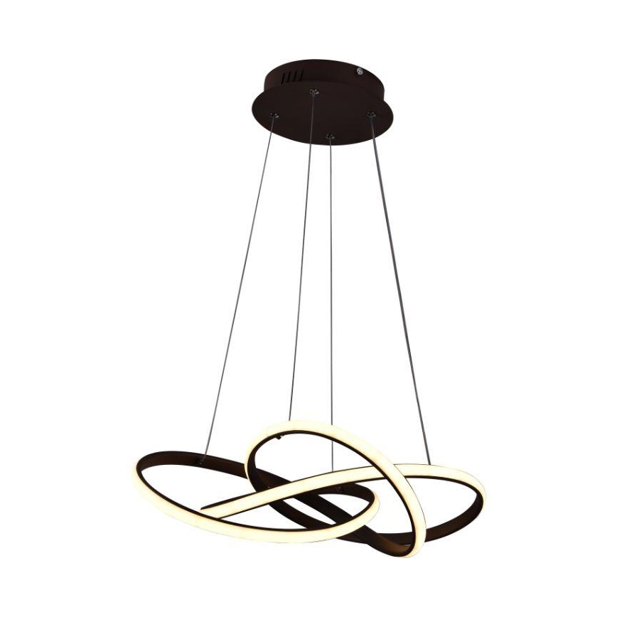 LED Reguliuojamas pakabinamas sietynas LED/65W/230V 3000-6500K ruda + nuotolinio valdymo pultas