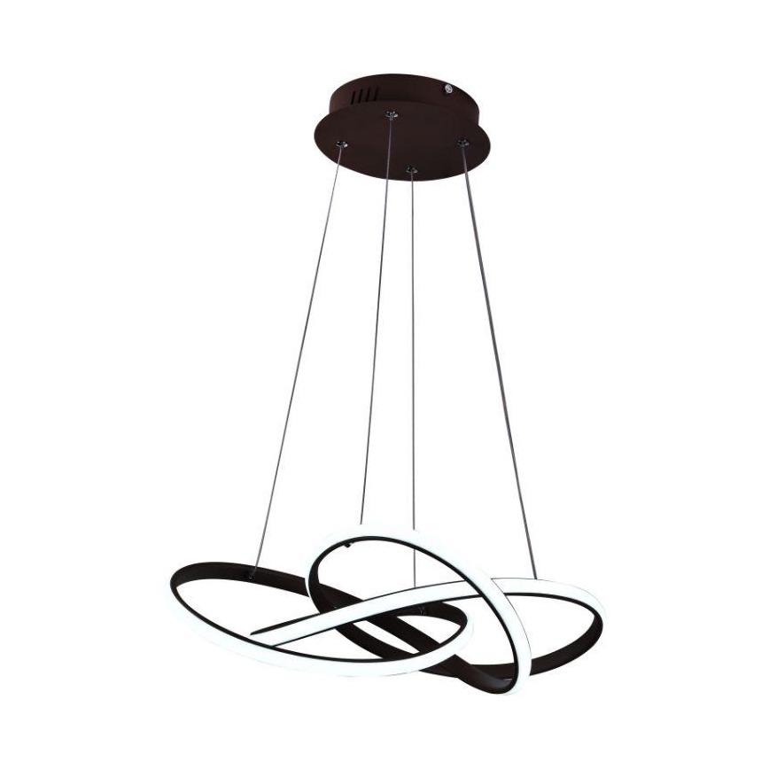LED Reguliuojamas pakabinamas sietynas LED/65W/230V 3000-6500K ruda + nuotolinio valdymo pultas