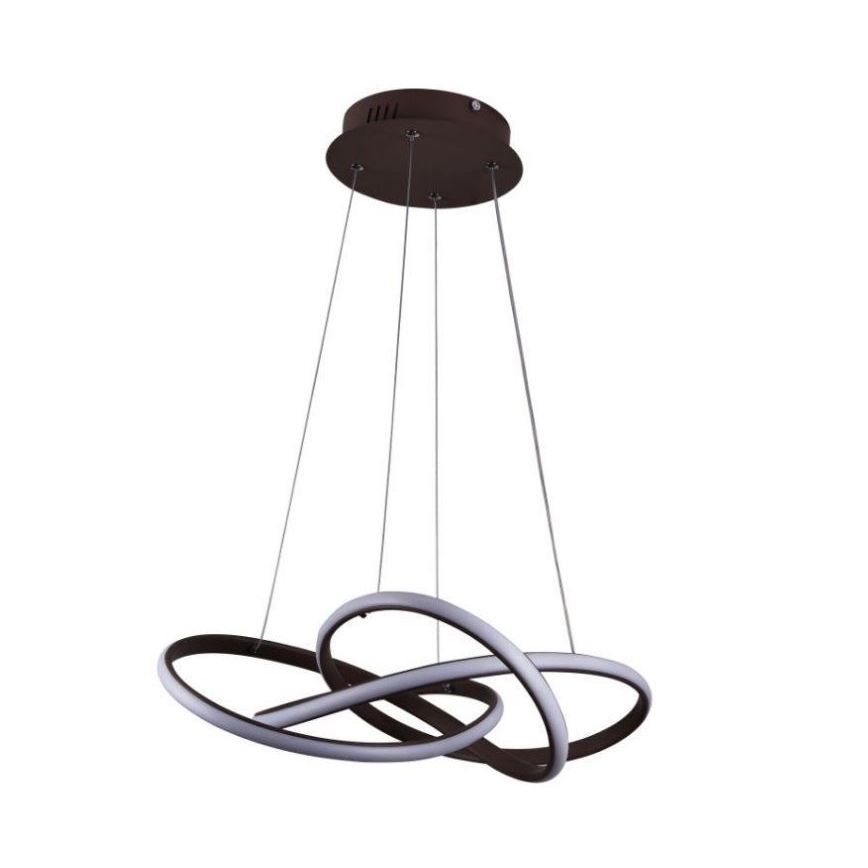 LED Reguliuojamas pakabinamas sietynas LED/65W/230V 3000-6500K ruda + nuotolinio valdymo pultas