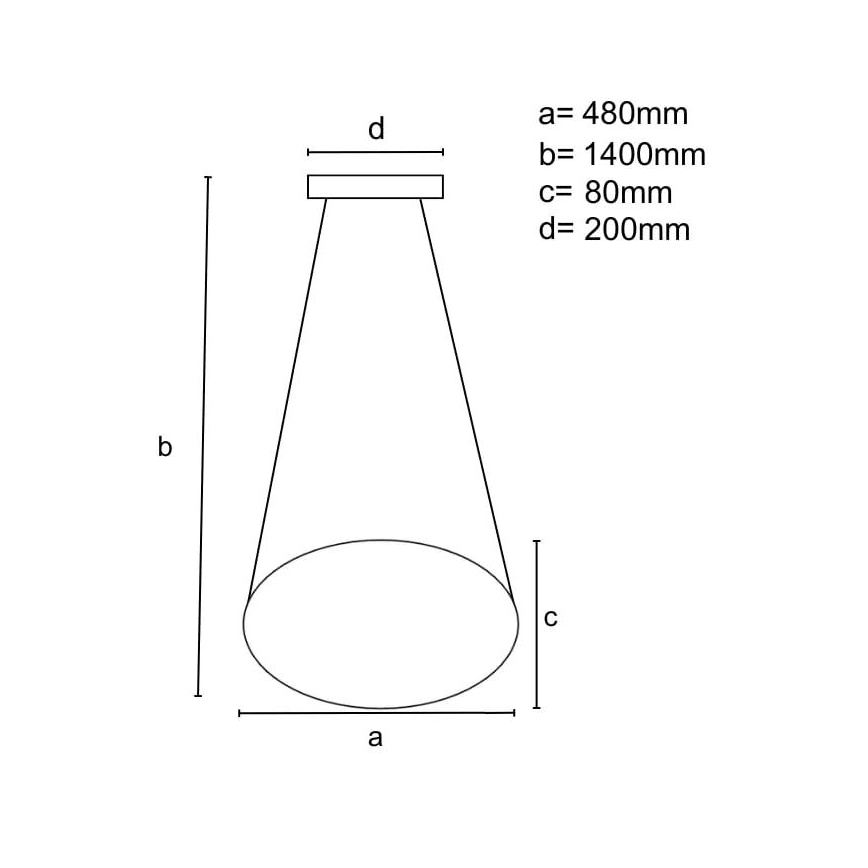 LED Reguliuojamas pakabinamas sietynas LED/65W/230V 3000-6500K ruda + nuotolinio valdymo pultas