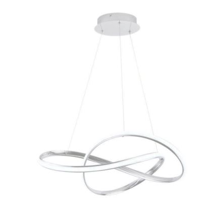 LED Reguliuojamas pakabinamas sietynas LED/70W/230V 3000-6500K diametras 60 cm balta + nuotolinio valdymo pultas