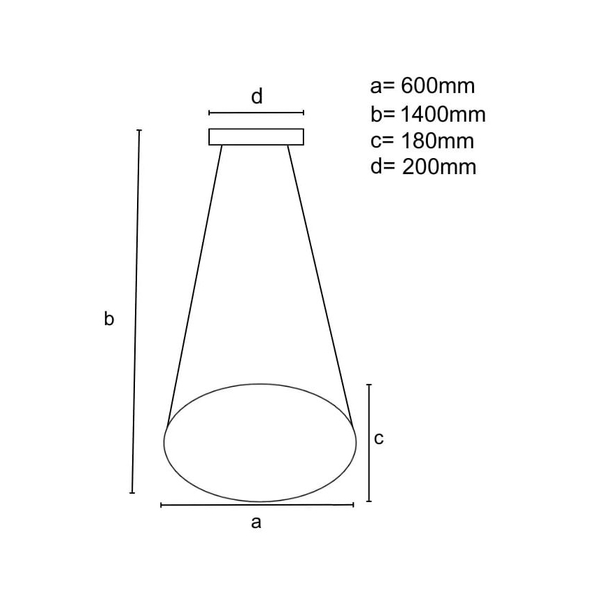 LED Reguliuojamas pakabinamas sietynas LED/70W/230V 3000-6500K diametras 60 cm balta + nuotolinio valdymo pultas