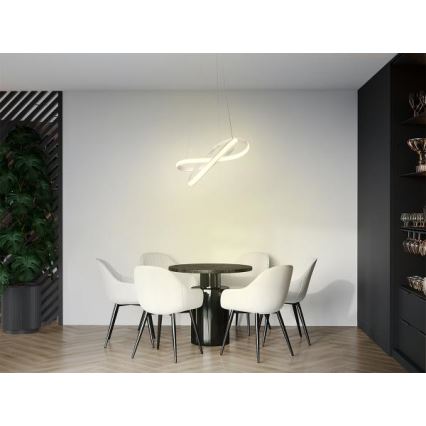 LED Pritemdomas pakabinamas sietynas  LED/70W/230V 3000-6500K baltas + nuotolinio valdymo pultas