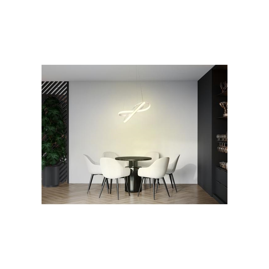 LED Pritemdomas pakabinamas sietynas  LED/70W/230V 3000-6500K baltas + nuotolinio valdymo pultas