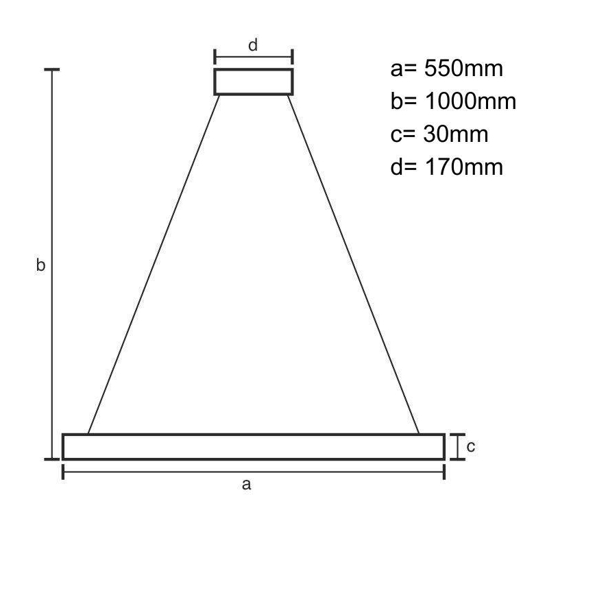 LED Pritemdomas pakabinamas sietynas  LED/70W/230V 3000-6500K baltas + nuotolinio valdymo pultas