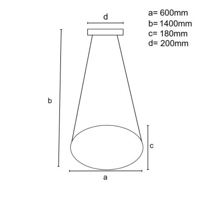 LED Reguliuojamas pakabinamas sietynas LED/70W/230V 3000-6500K diametras 60 cm blizgus chromas + nuotolinio valdymo pultas