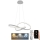 LED Reguliuojamas pakabinamas sietynas LED/70W/230V 3000-6500K diametras 55 cm + nuotolinio valdymo pultas