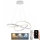 LED Reguliuojamas pakabinamas sietynas LED/70W/230V 3000-6500K diametras 60 cm balta + nuotolinio valdymo pultas