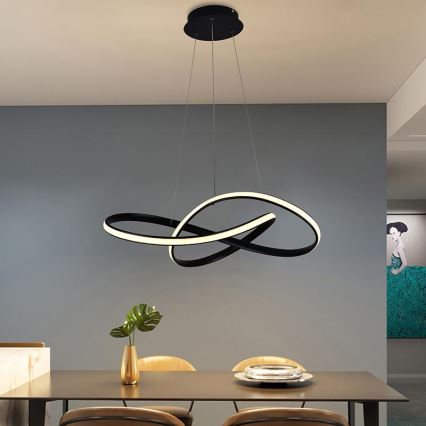 LED Reguliuojamas pakabinamas sietynas LED/70W/230V 3000-6500K diametras 55 cm + nuotolinio valdymo pultas