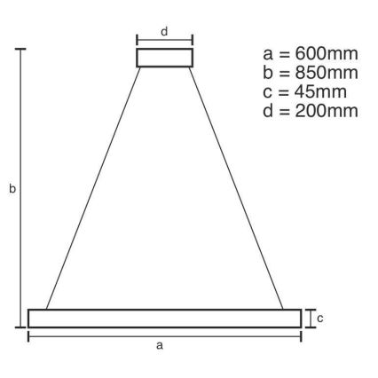 LED Reguliuojamas pakabinamas sietynas LED/70W/230V 3000-6500K diametras 60 cm + nuotolinio valdymo pultas