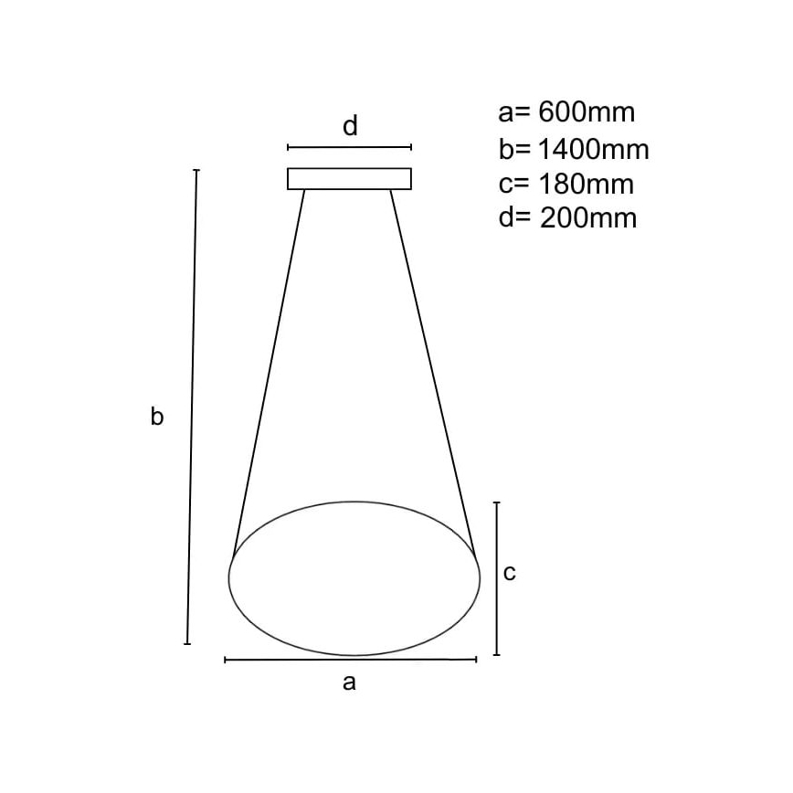 LED Reguliuojamas pakabinamas sietynas LED/70W/230V 3000-6500K diametras 60 cm + nuotolinio valdymo pultas