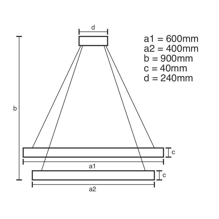 LED Reguliuojamas pakabinamas sietynas LED/70W/230V 3000-6500K + nuotolinio valdymo pultas